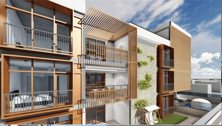 WEHO GARDEN TERRACES WEST FACADE