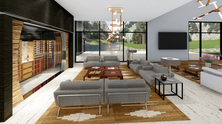 Lake House Great Room Wine Cellar Room08