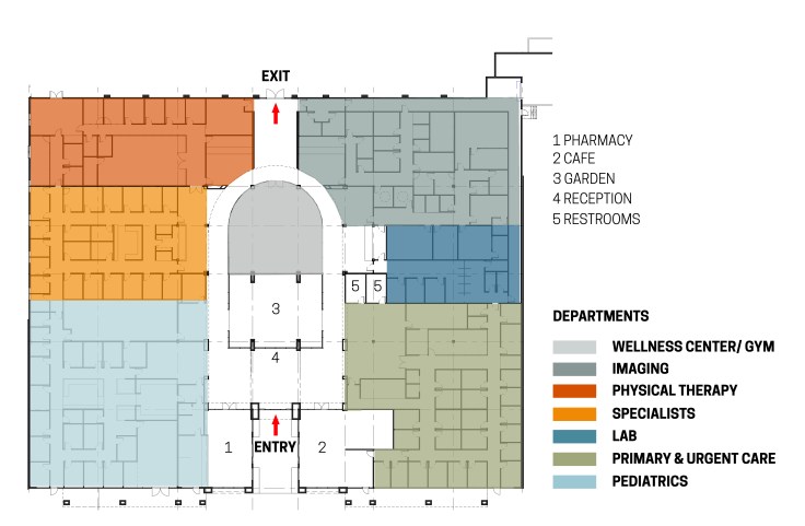 FIRST FLOOR PLAN OVERALL_for COLOR CODED WAYFINDING